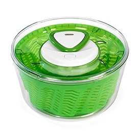 Zyliss Easy Spin Salad Spinner, 4-6 Servings, Green