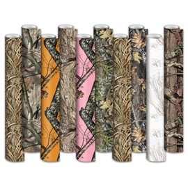 Mossy Oak Matte Camo Roll Hunting Patterns, Self-Adhesive Vinyl Wrap, DIY (24"x60", Break-Up Country)