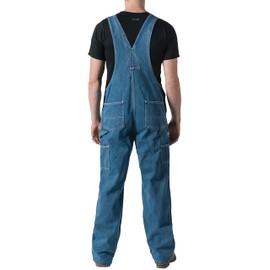 Big Smith Men's Stonewashed Bib Overall, 46x30