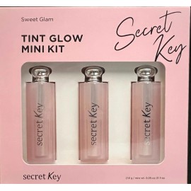 Secret Key Sweet Glam Tint Glow Mini Kit 3pc  Baby Pink, Pure Red, Vanilla Peach