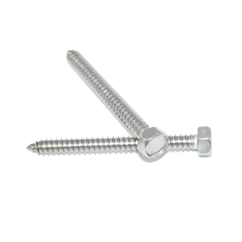 Hexagon Tapping Screws 8 x 25 Pack of 6 Stainless