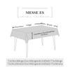 Linen Tablecloth Beautiful Laser Cut Patterned Tablecloths Are Suitable for