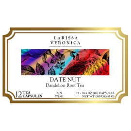 Date Nut Dandelion Root Tea (Single Serve K-Cup Pods) (12 pods, ZIN: 572531) - 3 Pack