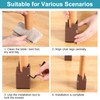 Pack of 4 Furniture Risers, 10 cm, Adjustable Bed Raisers