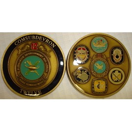 NAVY SUBMARINE DEVELOPMENT SQUADRON 12 SUBDEVRON MILITARY CHALLENGE COIN