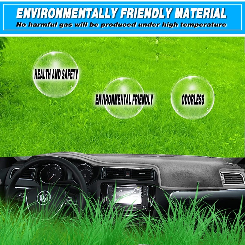 TUCAREST Dashboard Cover Fit for 2014-2021 Toyota Tundra Flannel Nonslip