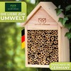 Nature Conform Bee hotel of natural wood, Bamboo, wild bee