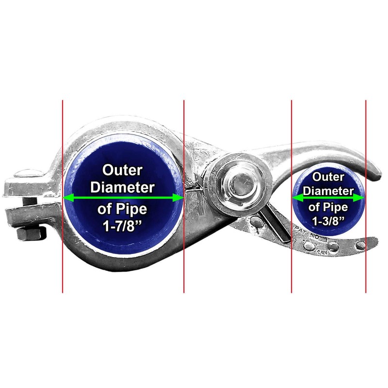 1-7/8" (2") x 1-3/8" Durable Chain Link Spring Loaded Gate