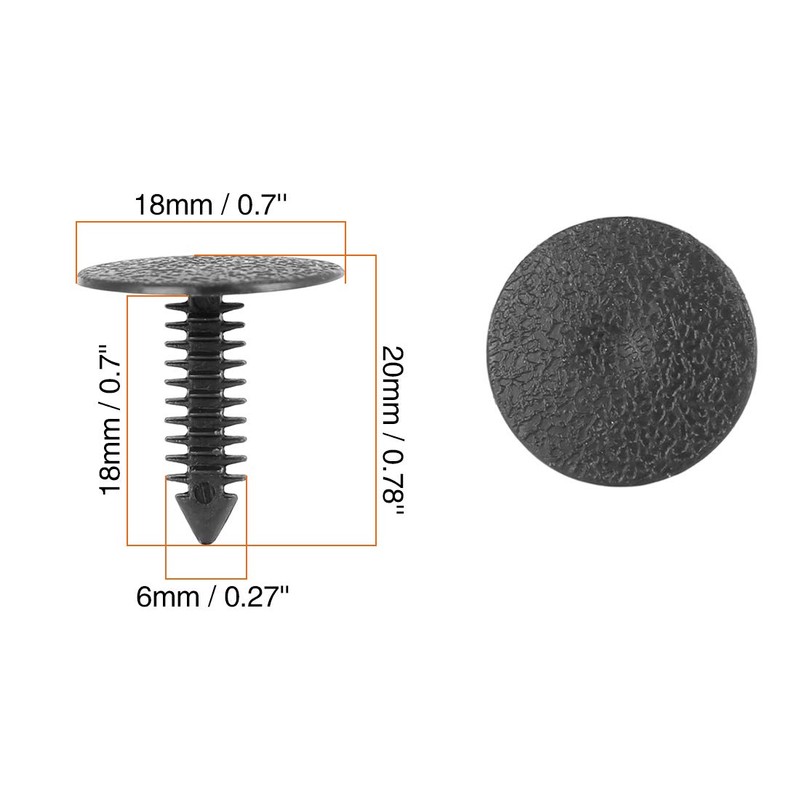 X AUTOHAUX Plastic Studs Rivets for Cars 6 mm Hole