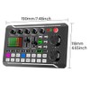 GeKLok Live Sound Card Bluetooth Sound Card Audio Mixer with