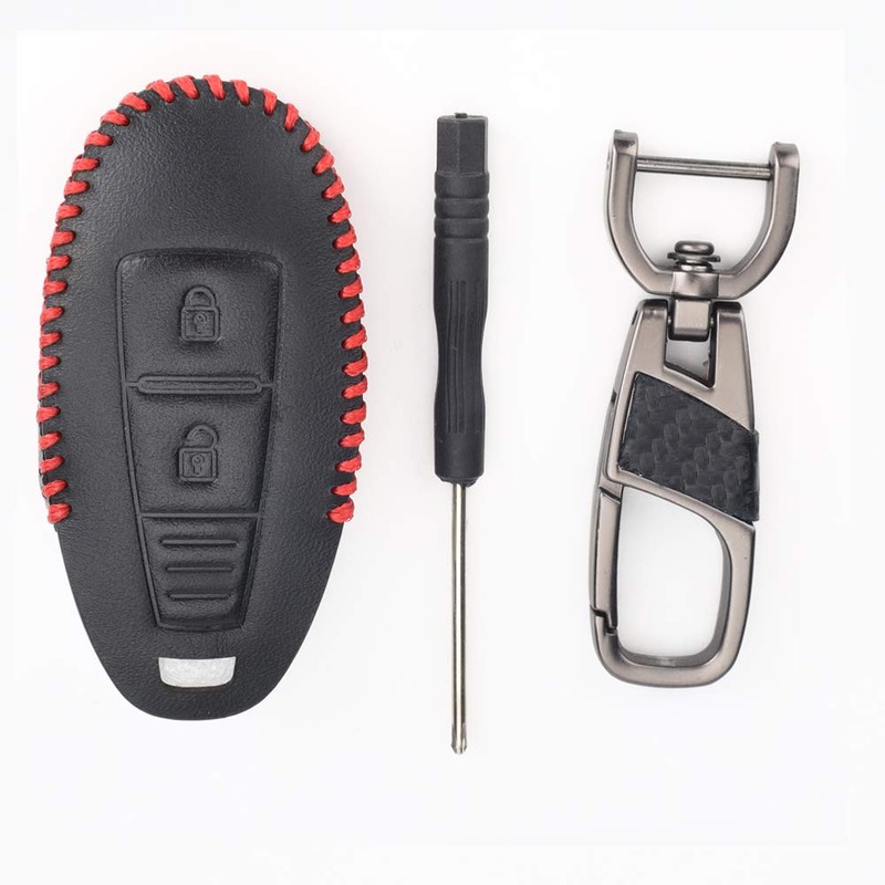 [BKY] Suzuki Car Leather Smart Key Case for Grand SX4