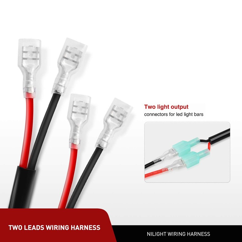 Nilight - Kit de extensión de arnés de cableado de