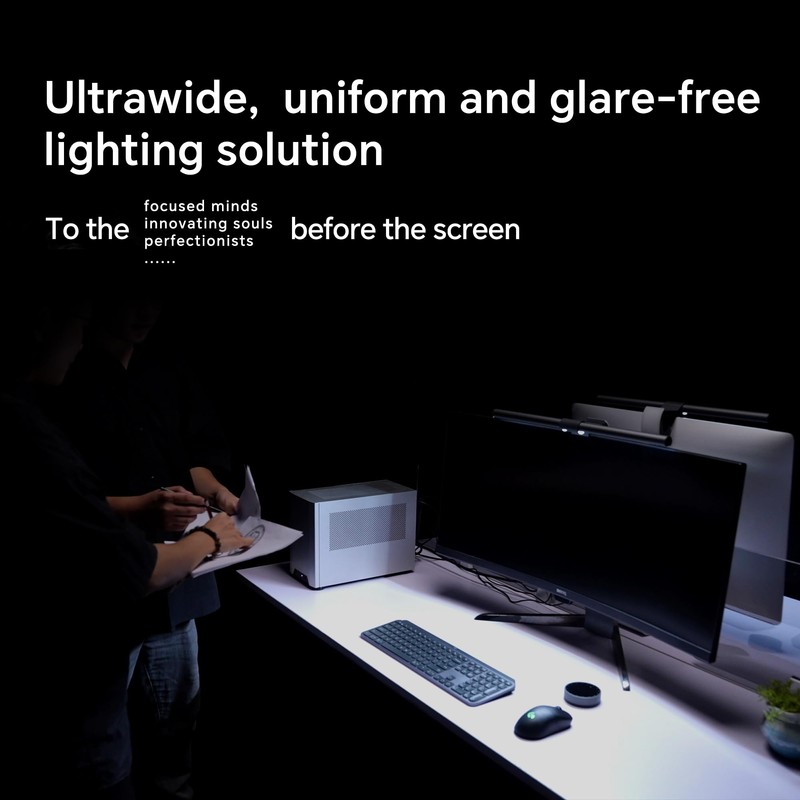 ELESENSE Gemini Ultra Monitor Light Bar, Computer Screen Monitor Light