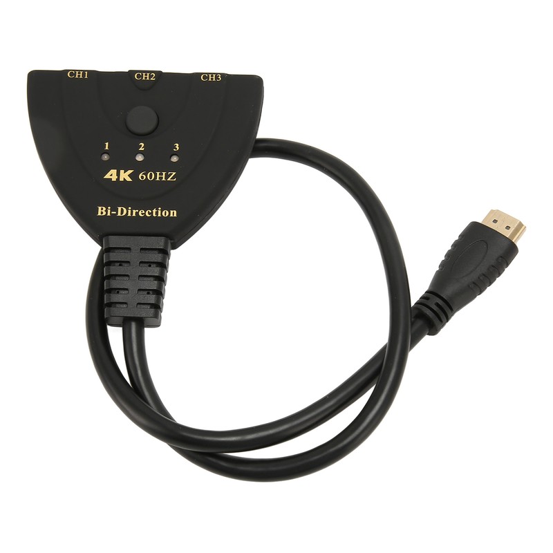 HD Multimedia Interface Switch 4K 60Hz 3 in 1 Out