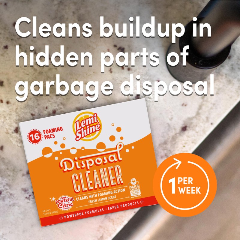 Lemi Shine Foaming Garbage Disposal Cleaner and Deodorizer - Citric