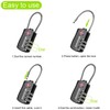 GIVERARE 4 Pack TSA Approved Luggage Locks, Combination Travel Cable