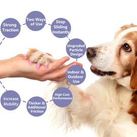 Nail Grippers for Dogs - Dog Anti Slip, Toe Grippers for Senior Dogs, Stop Sliding on Hardfloor, Two Ways of Use, Dog Paw Protector, Increase Traction, Reduce Pain & Struggle (45PCS/Pack)
