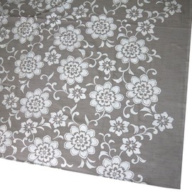 Kimono Wrapping Furoshiki Kimono Wrap, No Box, 59.1 x 59.1 inches (150 x 150 cm), 100% Cotton, Furoshiki (Gray)