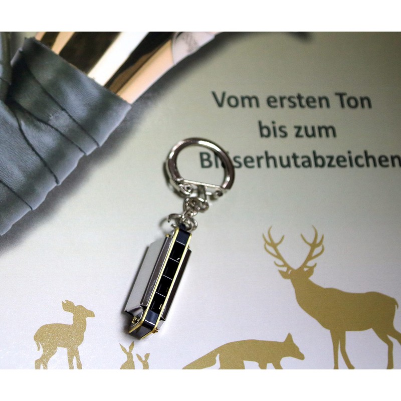 Halali Hunting Horn School with CD + Harmonica Keyring Starter