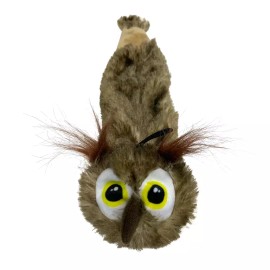 Vibrant Life Cozy Buddy Stuffing Free Owl Dog Toy Light Chew Level 1 - 2 Squeaks