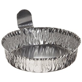 Heathrow Scientific HS14521B Aluminum Weigh Boats, 57 x 14 mm (Dia. x H) (00), Fluid_Ounces, Degree C, Aluminum, Silver (Pack of 100)