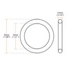 sourcingmap Nitrile Rubber O-Rings 40mm OD 33mm ID 3.5mm Width,