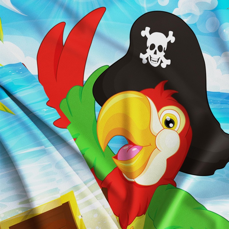 Pirate Flag – Jolly Roger Flag with Parrot - Double-sided