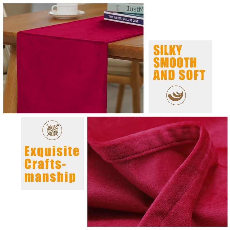 SEASHORE TREE High-Quality Table Runner Table Linen Plain Easy Care