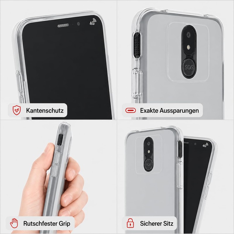 caseroxx TPU-Case for Brondi Amico Vero 4G, clear