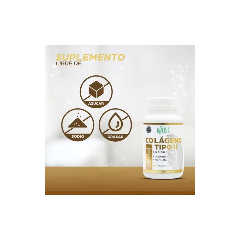 Colágeno Tipo 2 Premium. Sin Desnaturalizar 90 Cápsulas Olnatura Just