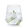 Libbey Hammered Stemless Wine Glasses Set of 8, 17-ounce, Dishwasher-Safe,