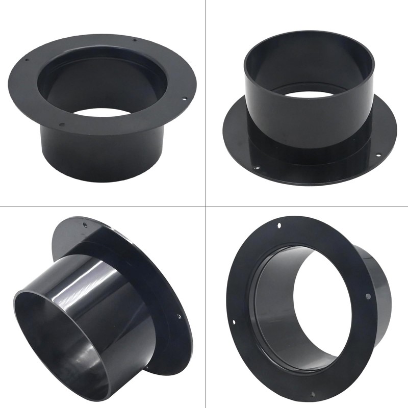 ZUDKSUY 4PCS Duct Fitting 4inch Duct Fitting Plastic Duct Ventilation