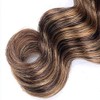 GLSMOSNW P4/27 Bundles Human Hair Brown And Blonde Highlight Ombre