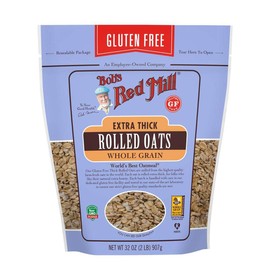 Bobs Red Mill Gluten Free Extra Thick Rolled Oats, 32 Ounce -- 4 per case.