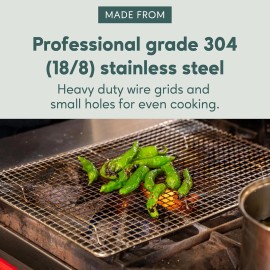 Ultra Cuisine Heavy Duty Cooling Rack for Cooking and Baking 11.5" X 16.5"