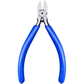 Wire Cutters, 5 Inch Precision Diagonal Cutters, Spring Loaded Side Cutting Pliers for Crafts, Jewelry Making, Electronic Components