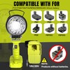 Cordless Work Light, Compatible with Batteries Ryobi 18V One+ Li-ion