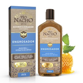 TIO NACHO - Acondicionador Engrosador. Engrosa y fortalece la fibra capilar, con jalea real y extractos de ortiga, ginseng, quina y lúpulo. Empaque...