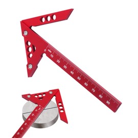 SoeUyd Speed marker, centre finder, centre angle, carpenter's angle for measuring wood, can be used for marking lines and 45/90 degree angle line gauge