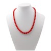 Treasure Bay Charming 4-9mm Natural Red Coral womens Beaded Necklace