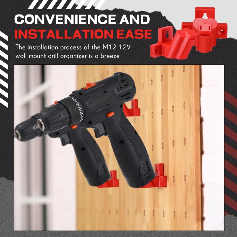 Threlaco 8 Packs Tool Holder Mount Drill Tool Hanger Compatible