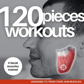 ROCKJAW® Tuff Stripz | Tough Jawline Chewing Gum | Sugar-Free Jaw Exerciser | 2X Tougher Than Regular Gum | Bubblegum Trubble | 10 Pack Box