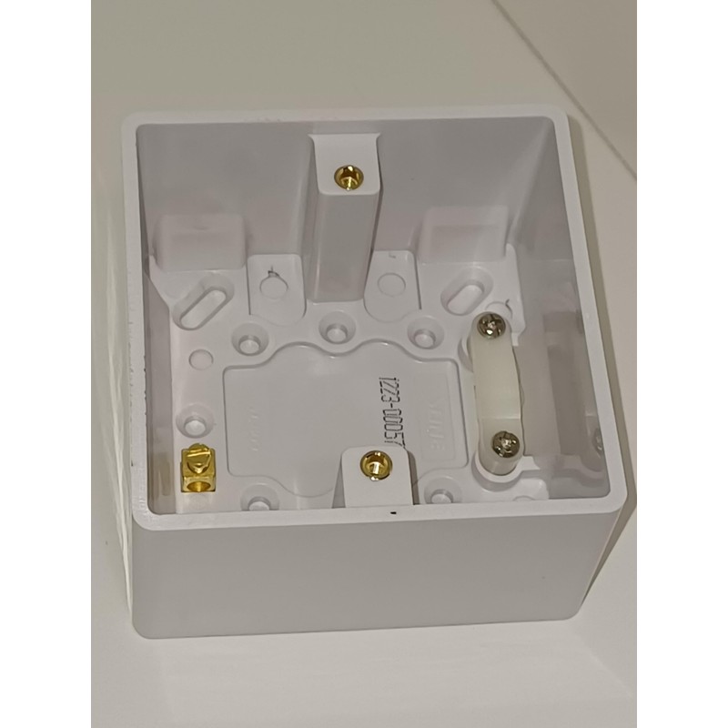 Éabcon Extra Deep Surface Mounted Back Box/Pattress 1 Gang Single