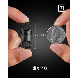 [TISUR] Titanium Key Ring 360° Swivel Connector Breakaway Quick Release Key Ring with Key Ring, 1*Black + 1*Titanium Double Ring + 1*Stainless Steel D-Ring