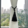 Fenghuangwu 2 Pack Curtain Tie Backs Rope Tassels for Curtains