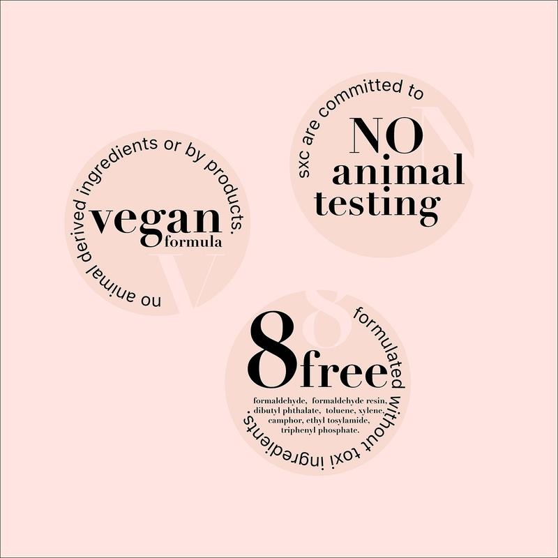 SXC Cosmetics French Tip Press On Nails, Pink Starter Kit,