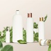 White Round Shoulder PE Refill Bottles for Body Milk, Shower Gel, Shampoo Cylindrical 240ml White PE 20ea