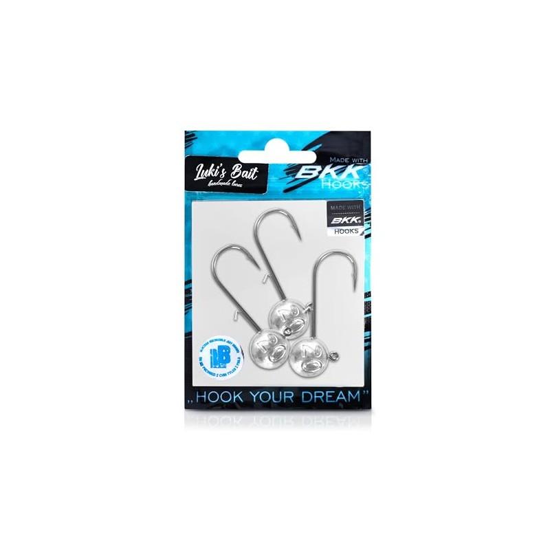 Round Jig Head, Fishing Jig Head Hook Set for Pike,