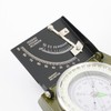 Outdoor Metal Navigation Compass with Fluorescent Scale,Clinometer, Level, Metric Scale,and
