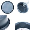KADAX Matte Plastic Washing Bowl, Plastic Bowl, Round Washing Bowl,